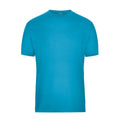 T-shirt Mens Bio Workwear turquoise / XS - personalizzabile con logo
