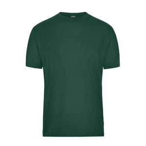 T-shirt Mens Bio Workwear verde / XS - personalizzabile con logo