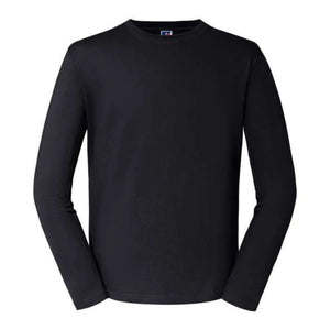 T-shirt Mens Classic maniche lunghe nero / XS - personalizzabile con logo