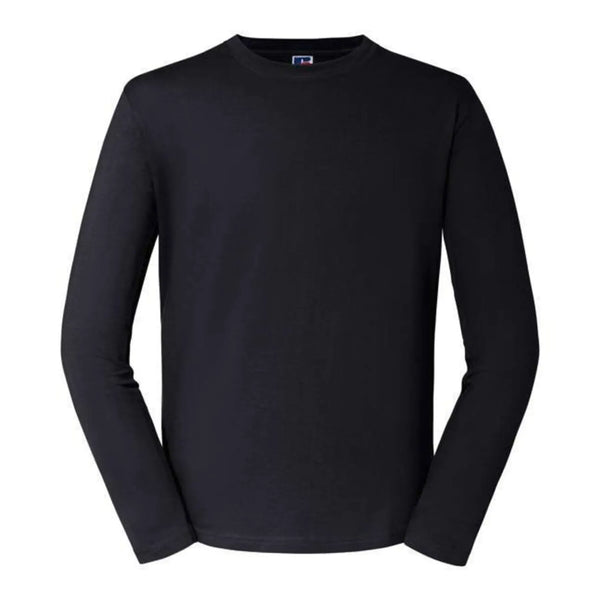T-shirt Mens Classic maniche lunghe nero / XS - personalizzabile con logo