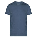 T-shirt Mens Heather blu / S - personalizzabile con logo