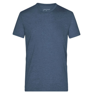 T-shirt Mens Heather blu / S - personalizzabile con logo