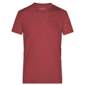 T-shirt Mens Heather bordeaux / S - personalizzabile con logo