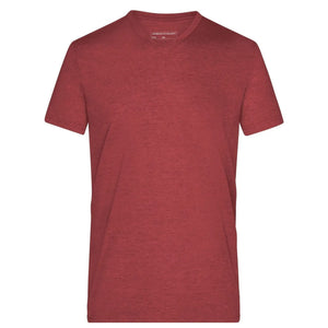 T-shirt Mens Heather bordeaux / S - personalizzabile con logo