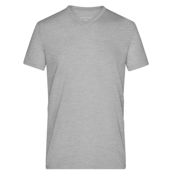 T-shirt Mens Heather grigio / S - personalizzabile con logo
