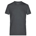 T-shirt Mens Heather nero / S - personalizzabile con logo