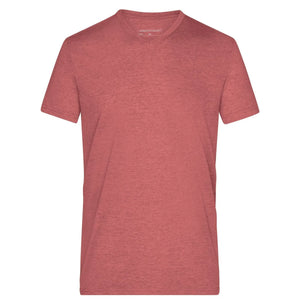 T-shirt Mens Heather rosso / S - personalizzabile con logo