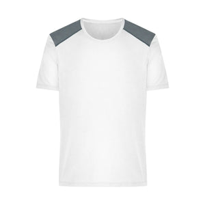 T-shirt Mens Running Grs bianco / S - personalizzabile con logo