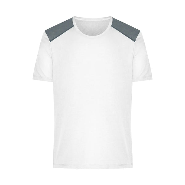 T-shirt Mens Running Grs bianco / S - personalizzabile con logo