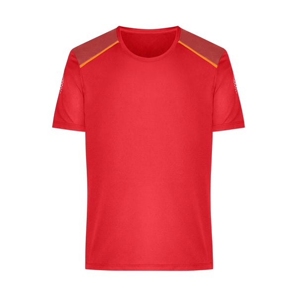 T-shirt Mens Running Grs rosso / S - personalizzabile con logo