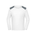T-shirt Mens Running Shirt maniche lunghe Grs bianco / S - personalizzabile con logo