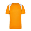T-shirt Mens Running-t arancione / S - personalizzabile con logo
