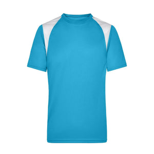 T-shirt Mens Running-t azzurro / S - personalizzabile con logo