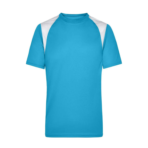 T-shirt Mens Running-t azzurro / S - personalizzabile con logo