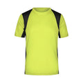T-shirt Mens Running-t giallo / S - personalizzabile con logo