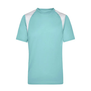 T-shirt Mens Running-t mint/white / S - personalizzabile con logo
