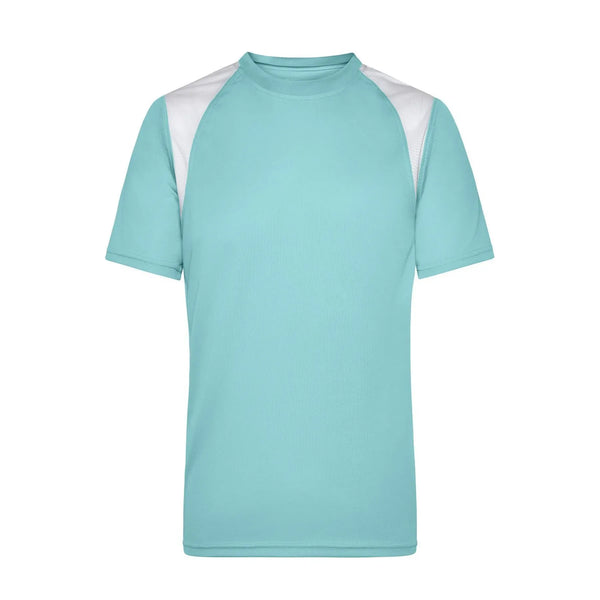 T-shirt Mens Running-t mint/white / S - personalizzabile con logo
