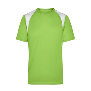 T-shirt Mens Running-t verde / S - personalizzabile con logo