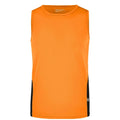 T-shirt Mens Running Tank arancione / S - personalizzabile con logo