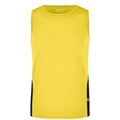 T-shirt Mens Running Tank giallo / S - personalizzabile con logo