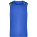 T-shirt Mens Running Tank Grs blu / S - personalizzabile con logo