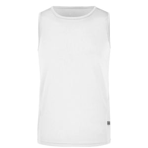 T-shirt Mens Running Tank white/white / S - personalizzabile con logo