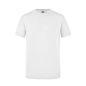 T-shirt Mens Slim Fit-t bianco / S - personalizzabile con logo