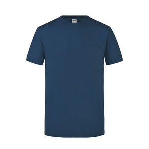 T-shirt Mens Slim Fit-t blu / S - personalizzabile con logo