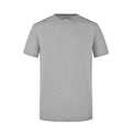 T-shirt Mens Slim Fit-t grigio / S - personalizzabile con logo