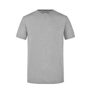T-shirt Mens Slim Fit-t grigio / S - personalizzabile con logo