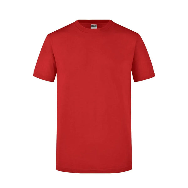 T-shirt Mens Slim Fit-t rosso / S - personalizzabile con logo