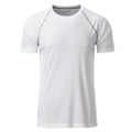 T-shirt Mens Sport bianco / S - personalizzabile con logo