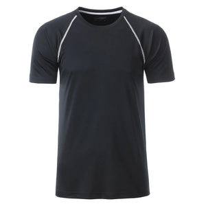 T-shirt Mens Sport black/white / S - personalizzabile con logo