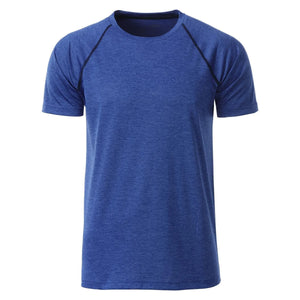 T-shirt Mens Sport blu / S - personalizzabile con logo
