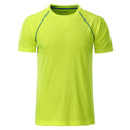 T-shirt Mens Sport giallo / S - personalizzabile con logo