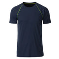 T-shirt Mens Sport navy/bright-yellow / S - personalizzabile con logo