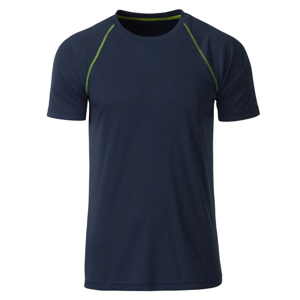 T-shirt Mens Sport navy/bright-yellow / S - personalizzabile con logo