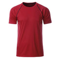 T-shirt Mens Sport rosso / S - personalizzabile con logo