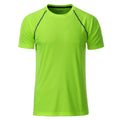 T-shirt Mens Sport verde / S - personalizzabile con logo