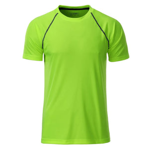 T-shirt Mens Sport verde / S - personalizzabile con logo