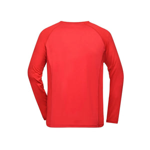 T-shirt Mens Sports Shirt Long-sleeved - personalizzabile con logo