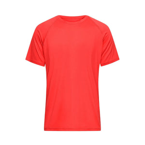 T-shirt Mens Sports-t rosso / S - personalizzabile con logo
