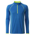 T-shirt Mens Sportsshirt maniche lunghe royal / S - personalizzabile con logo