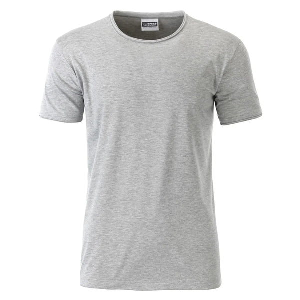 T-shirt Mens-t grigio / S - personalizzabile con logo