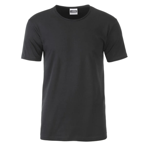 T-shirt Mens-t nero / S - personalizzabile con logo