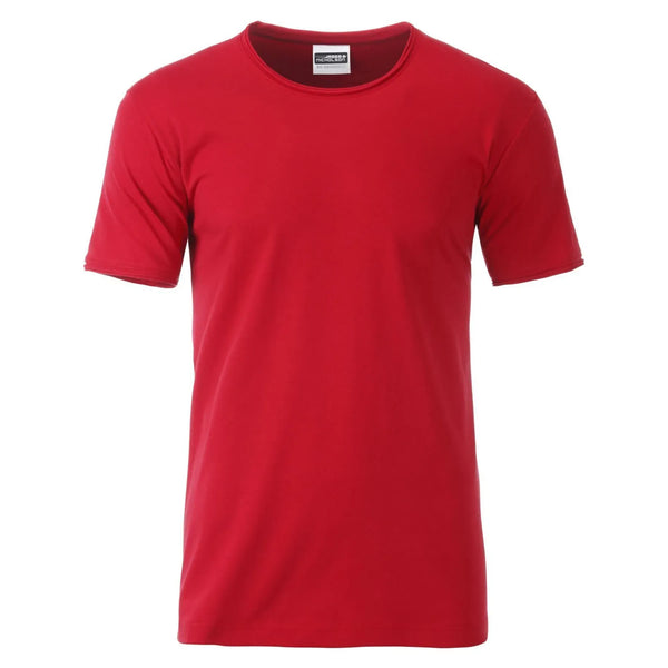 T-shirt Mens-t rosso / S - personalizzabile con logo