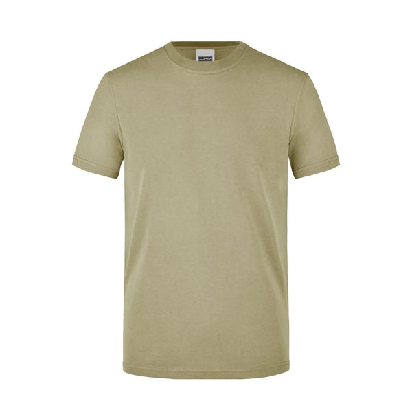 T-shirt Mens Workwear beige / XS - personalizzabile con logo