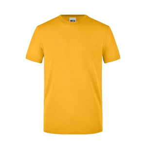 T-shirt Mens Workwear giallo / XS - personalizzabile con logo