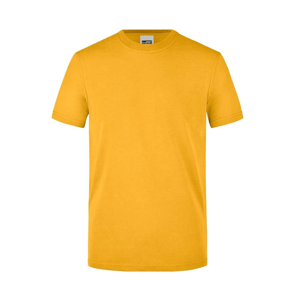 T-shirt Mens Workwear giallo / XS - personalizzabile con logo