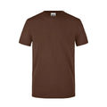 T-shirt Mens Workwear marrone / XS - personalizzabile con logo